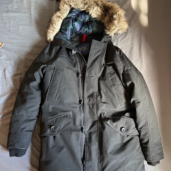 Polo Ralph Lauren Faux-Fur-Trim Down Parka Medium $698